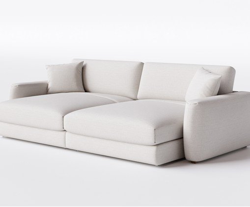 Sof&aacute; Beneton Tecido Off White image number 3