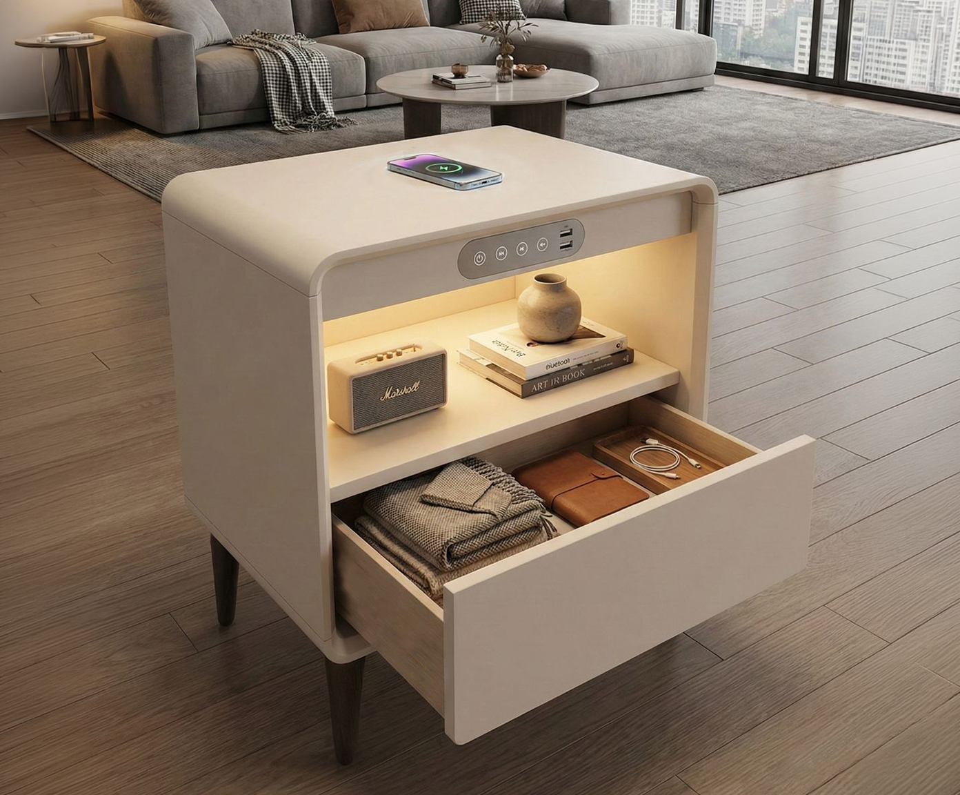 Mesa de Cabeceira Inteligente Smart SoundMax image number 4