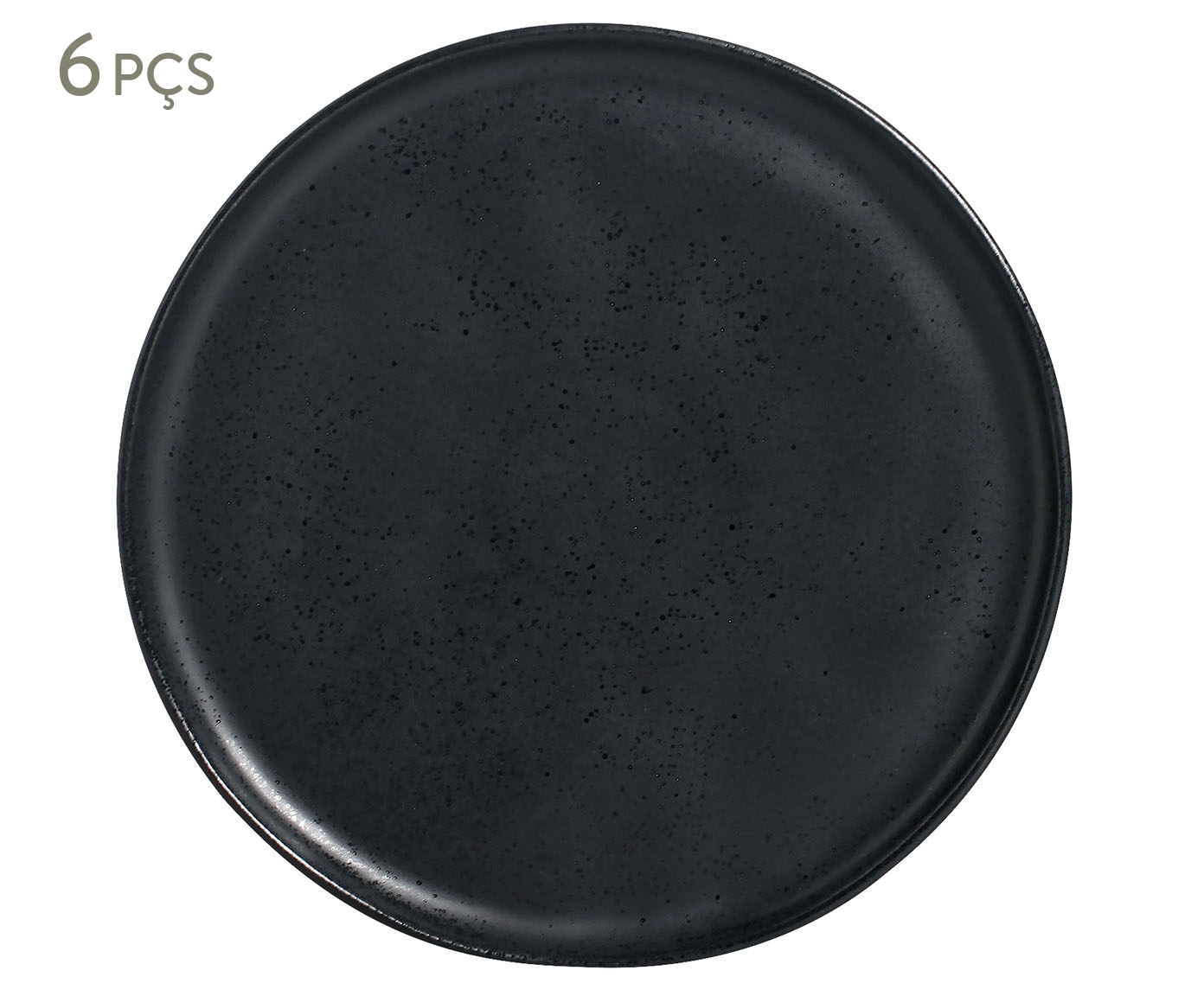 Jogo de Pratos Raso Bio Eclipse Preto - 27,5cm - image 0