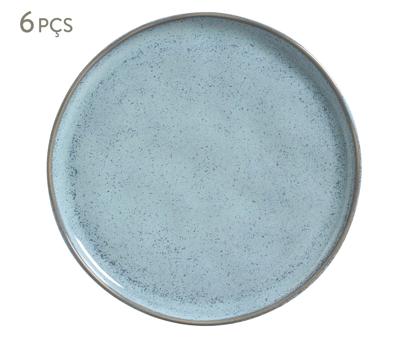 Jogo de Pratos Raso Bio Breeze Azul Claro image number 0