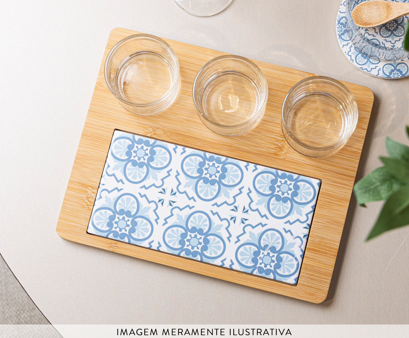 Jogo para Servir Bambu Mosaico image number 3