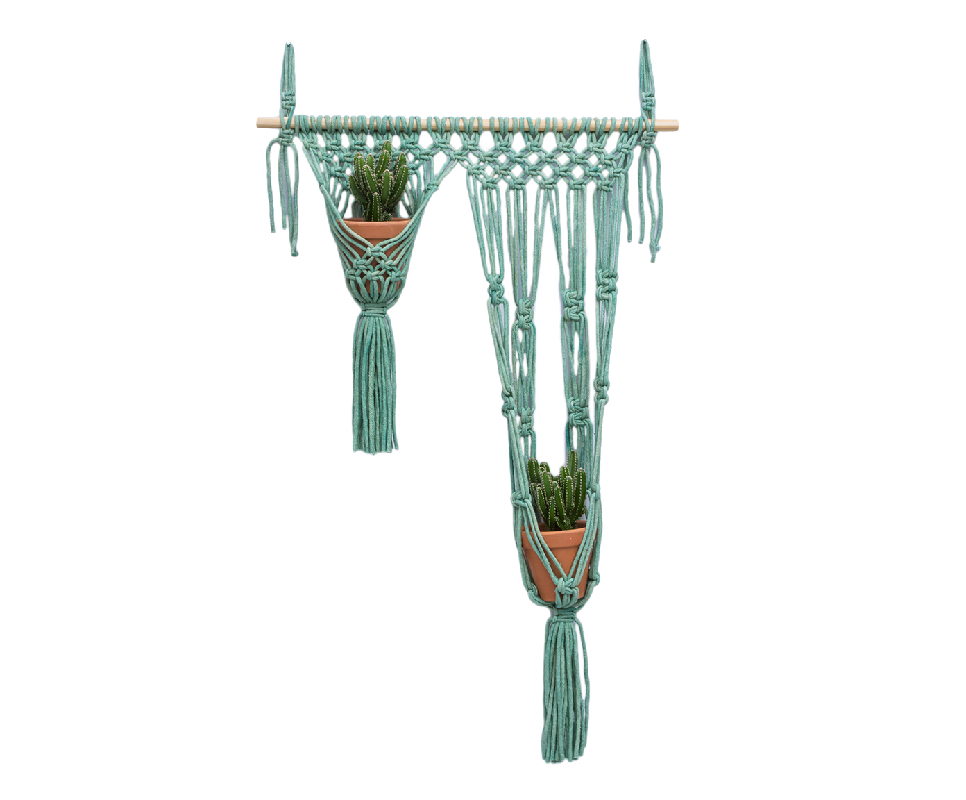 Wall Hanger em Macram&ecirc; Winter Menta - image 1
