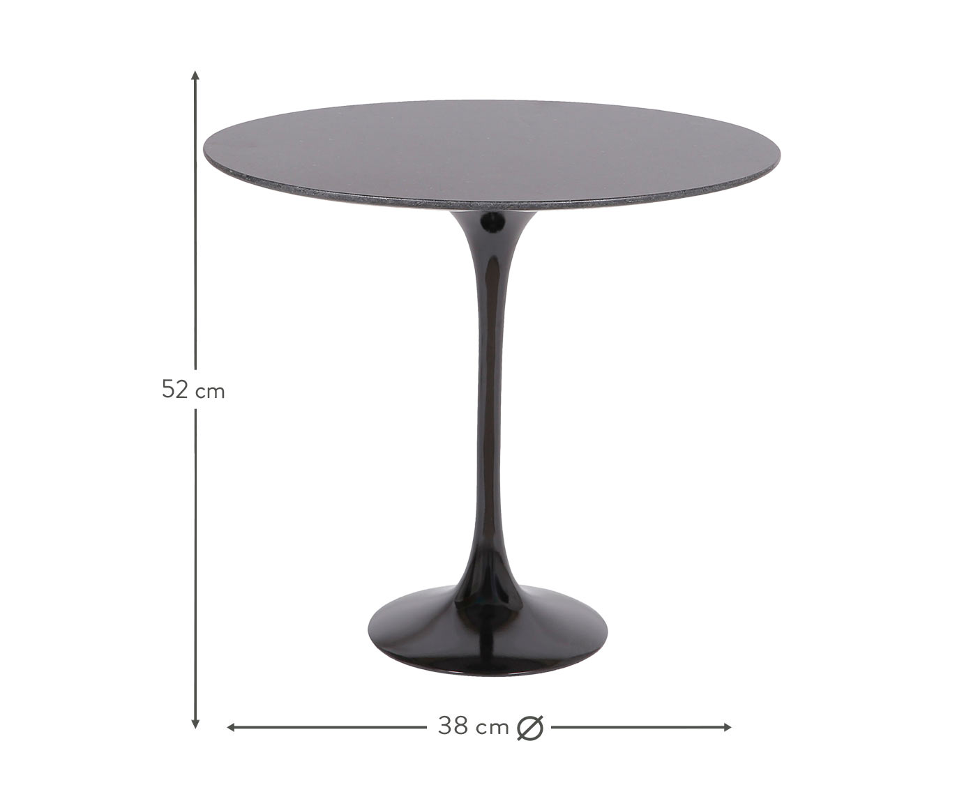 Mesa Saarinen Lateral Oval S&atilde;o Gabriel Base Preta image number 3