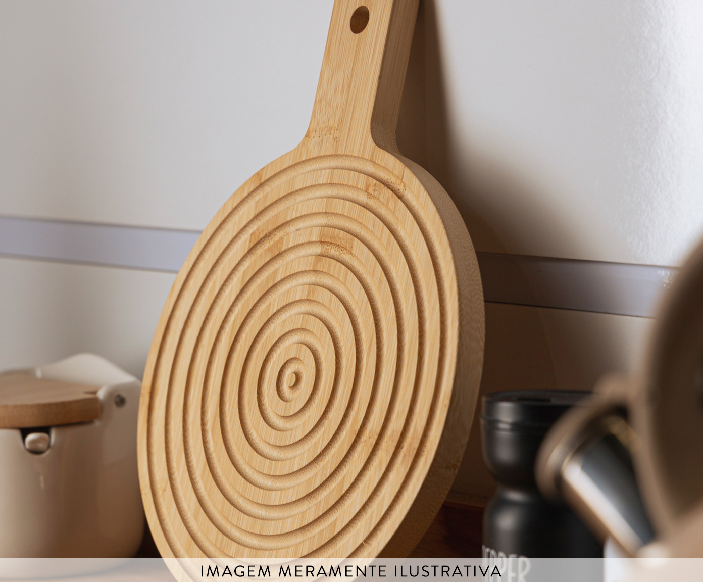 T&aacute;bua Decorativa Redonda Greek Bambu image number 3