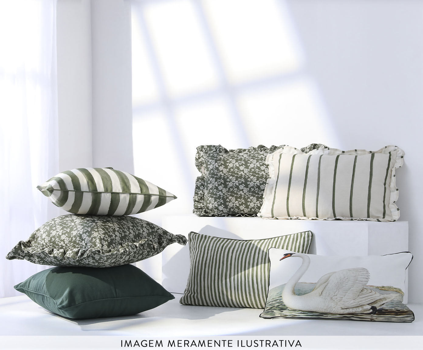 Capa de Almofada Estampada com Cordon&ecirc; Madagascar Off-White image number 5