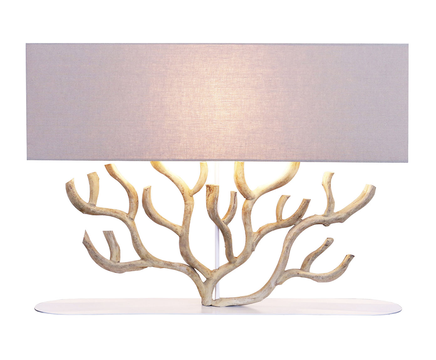 Lumin&aacute;ria de Mesa Coral de Fogo Bivolt image number 0