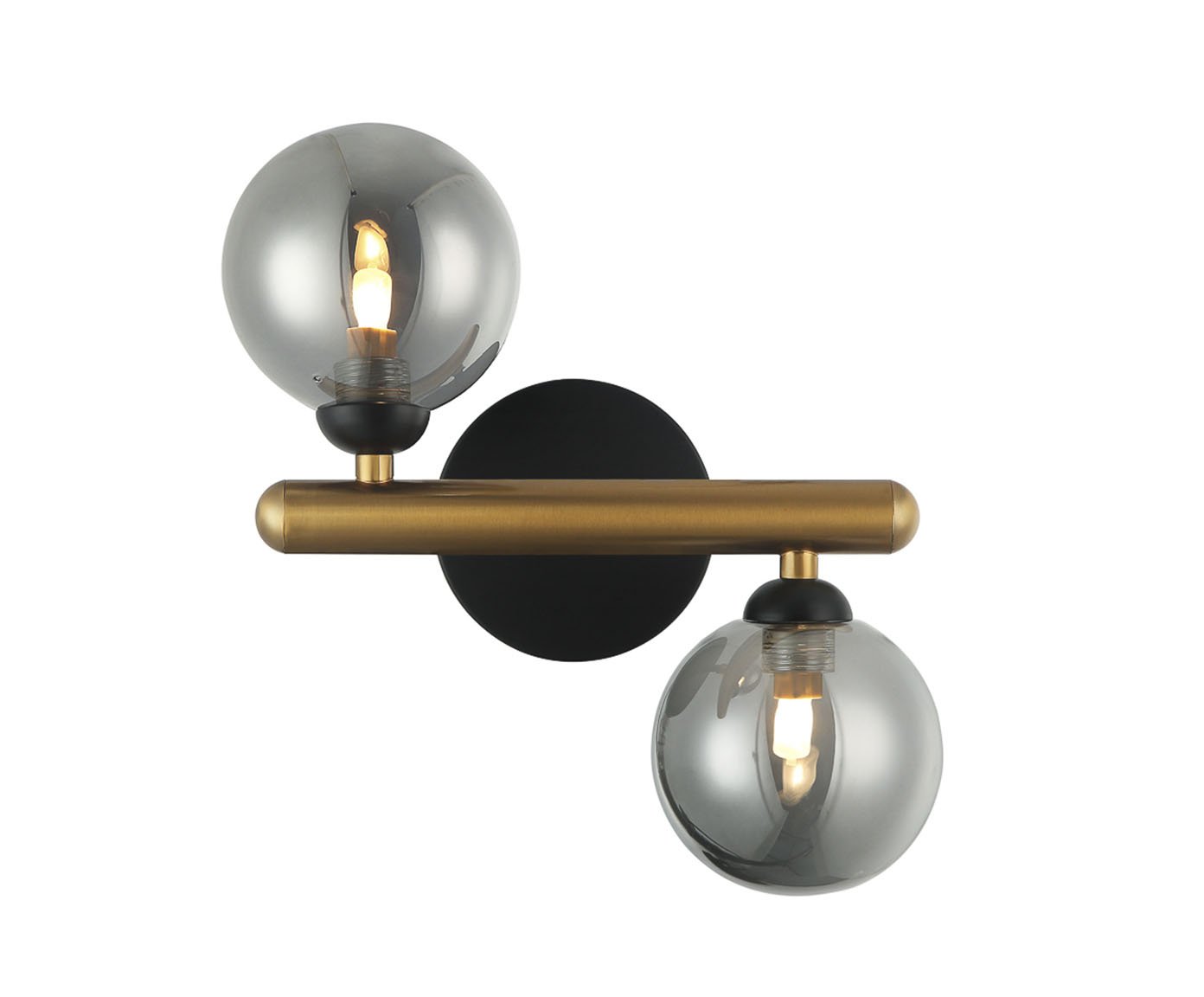 Arandela Bambu Preto e Bronze image number 0