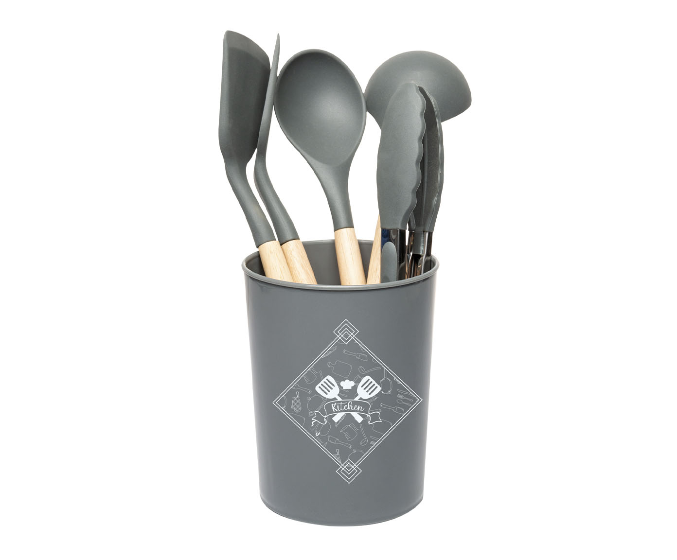 Jogo de Utens&iacute;lios para Cozinha Oits Cinza - image 0