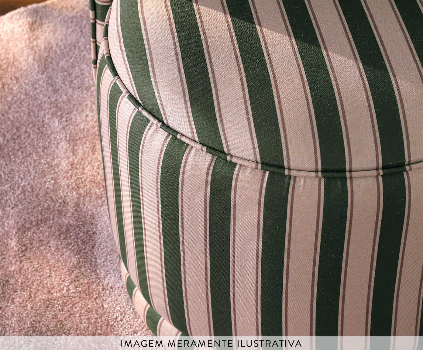 Poltrona Estampada Listras Verde image number 6