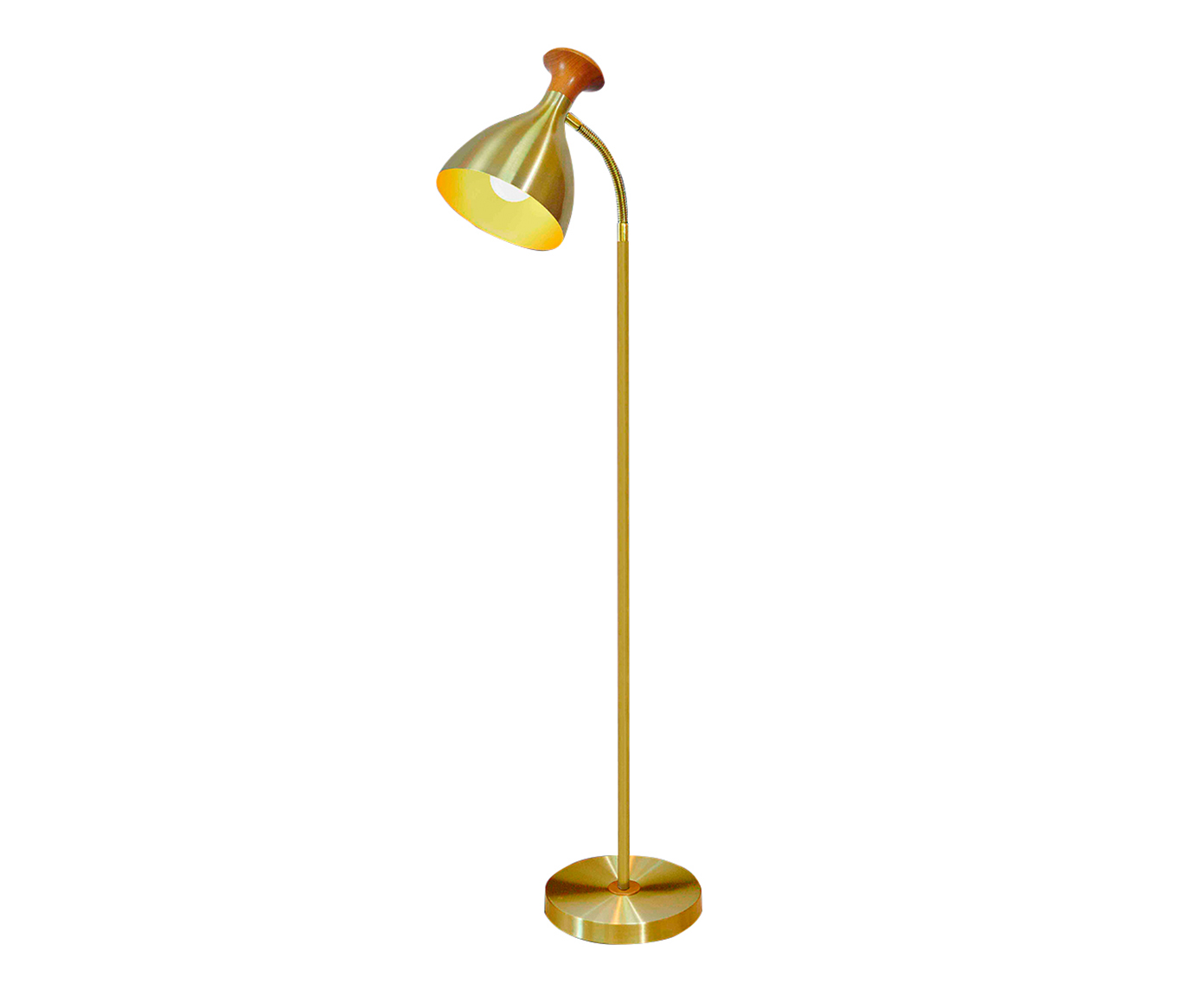 Lumin&aacute;ria de Ch&atilde;o Sabrina Dourado - Bivolt - image 0