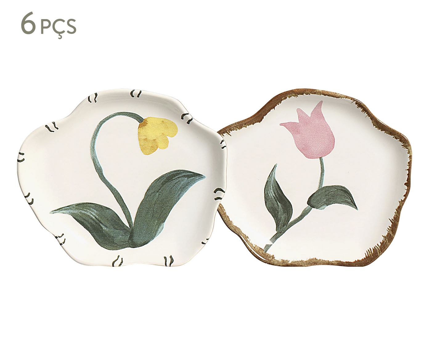 Jogo de Pratos de Sobremesa Playful Flowers image number 0