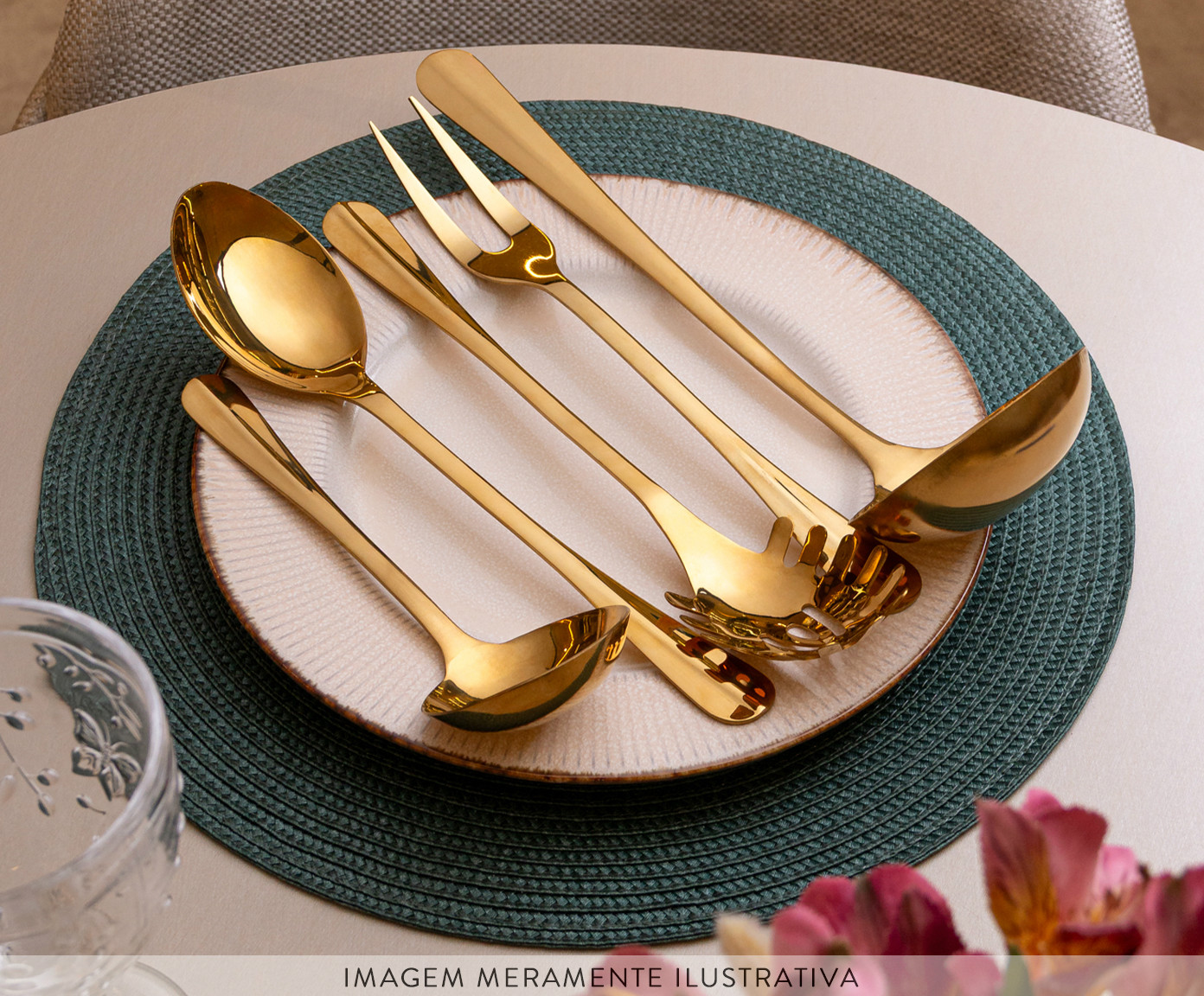 Concha em Inox Positano Dourada image number 3