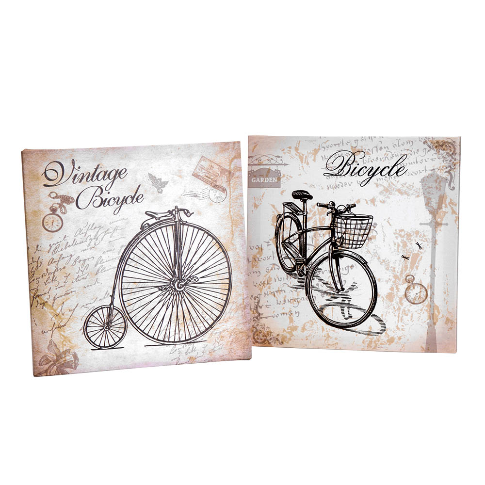 Jogo de Quadros Bicicleta Bege image number 0