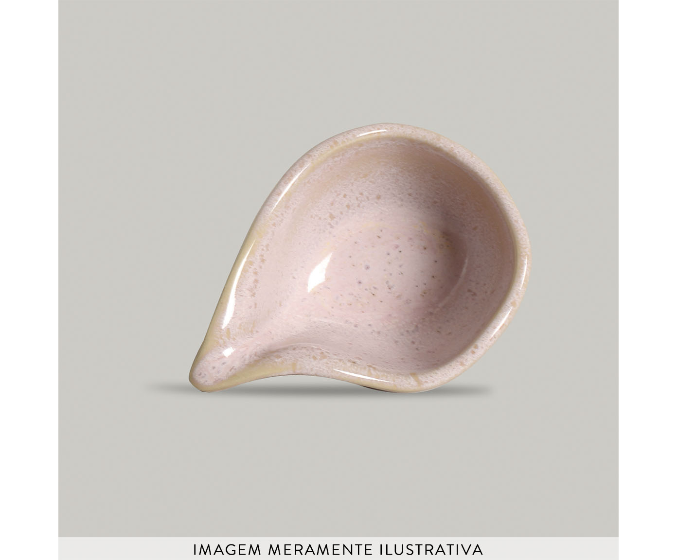Jogo de Molheiras Oval Org&acirc;nico Litchi Rosa - image 1