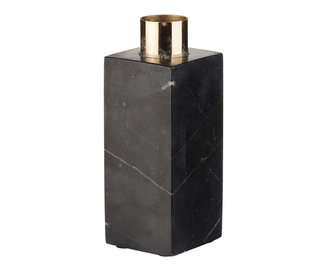 Casti&ccedil;al de Pedra e Metal Prudent Preto e Dourado image number 0