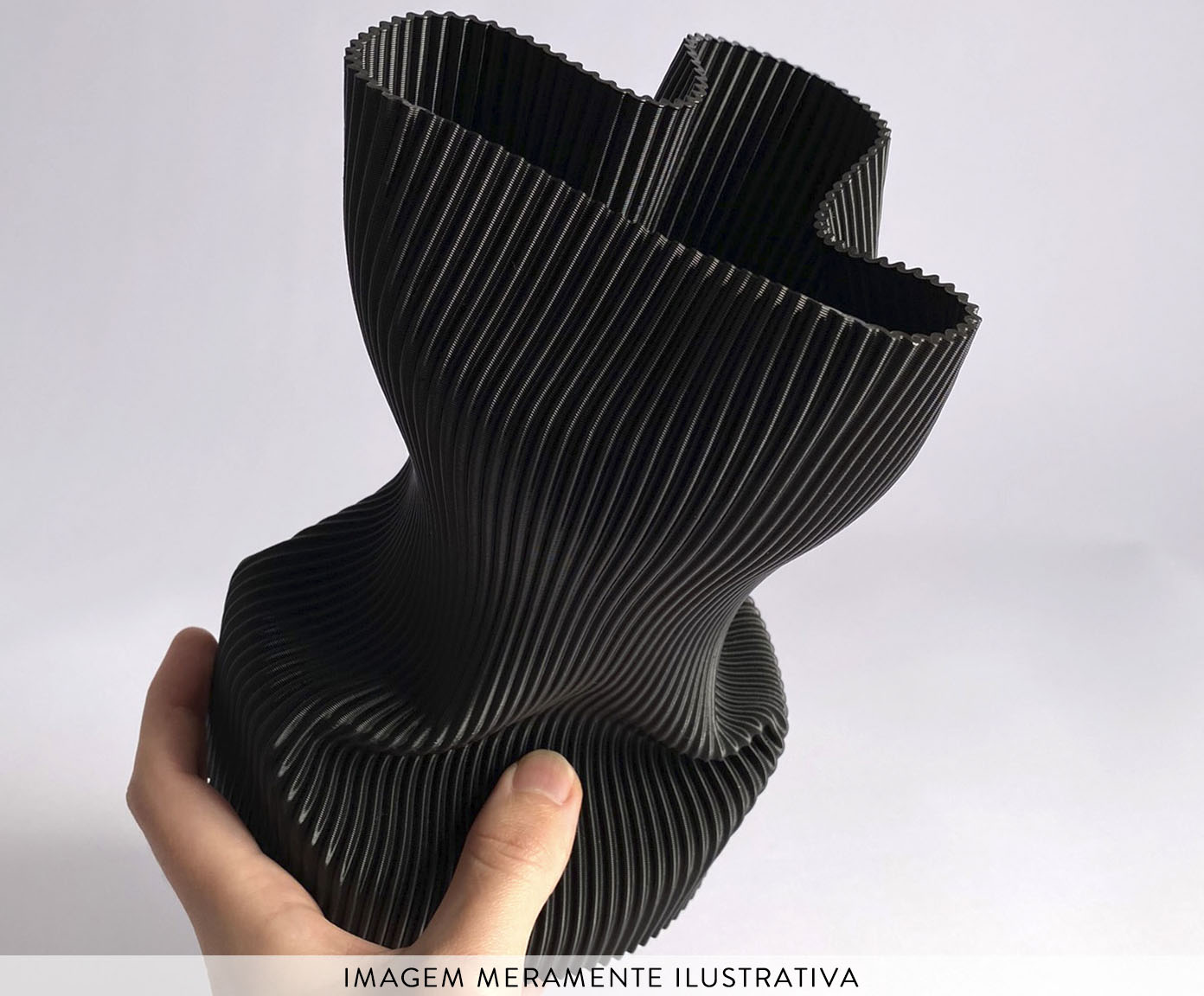 Vaso Amassadinho M&eacute;dio Preto image number 1