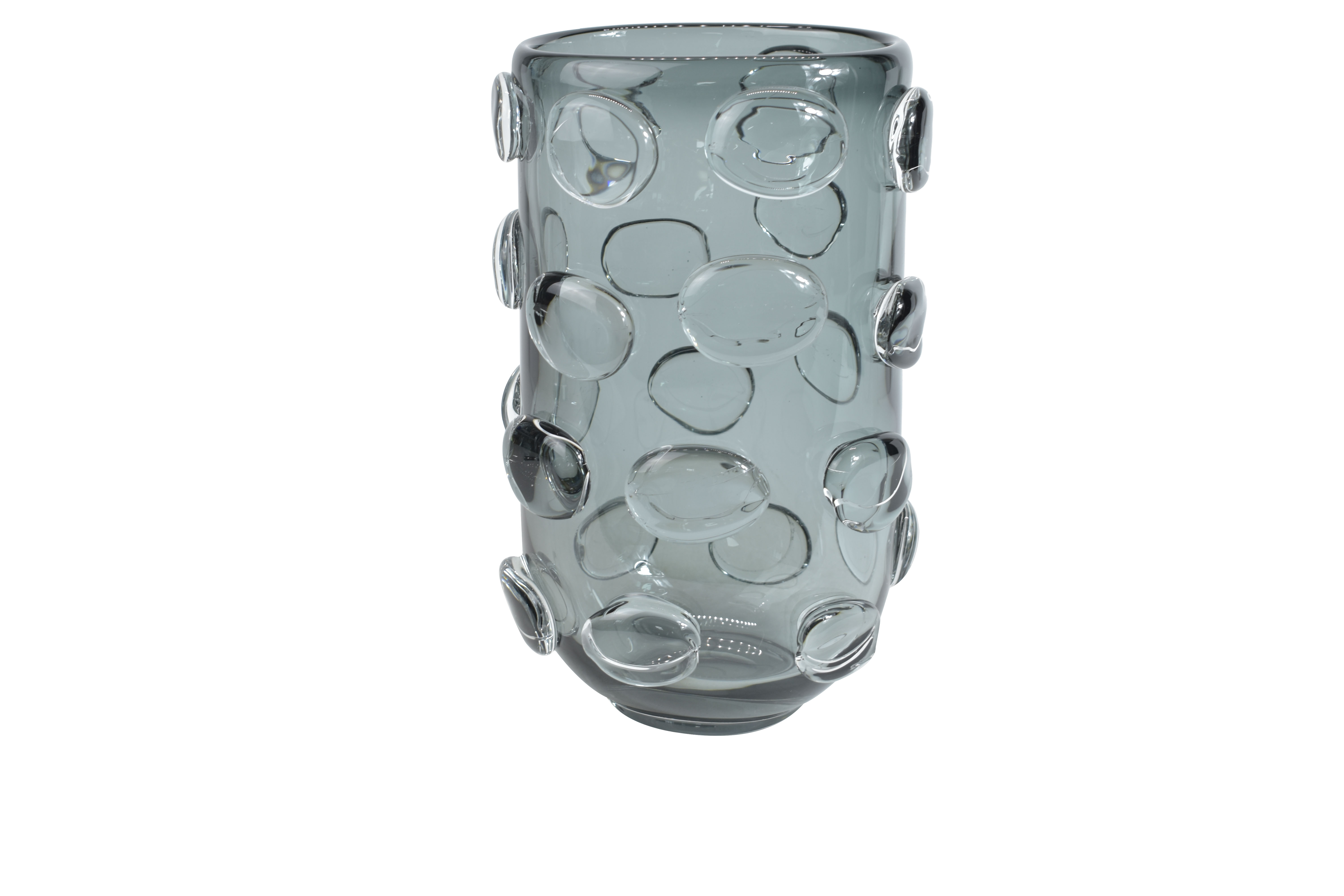 Vaso Longo Bolinhas Cinza - image 0