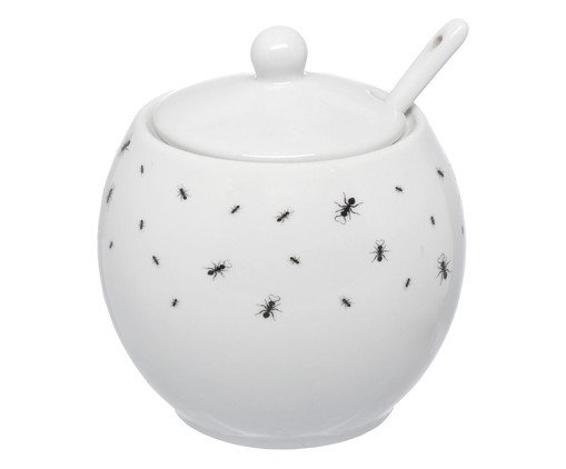 A&ccedil;ucareiro com Colher em Porcelana Formig image number 0