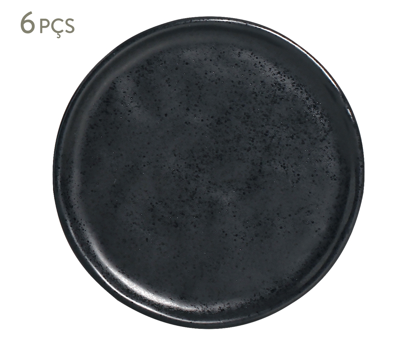 Jogo de Pratos para P&atilde;o Bio Eclipse Preto - image 0