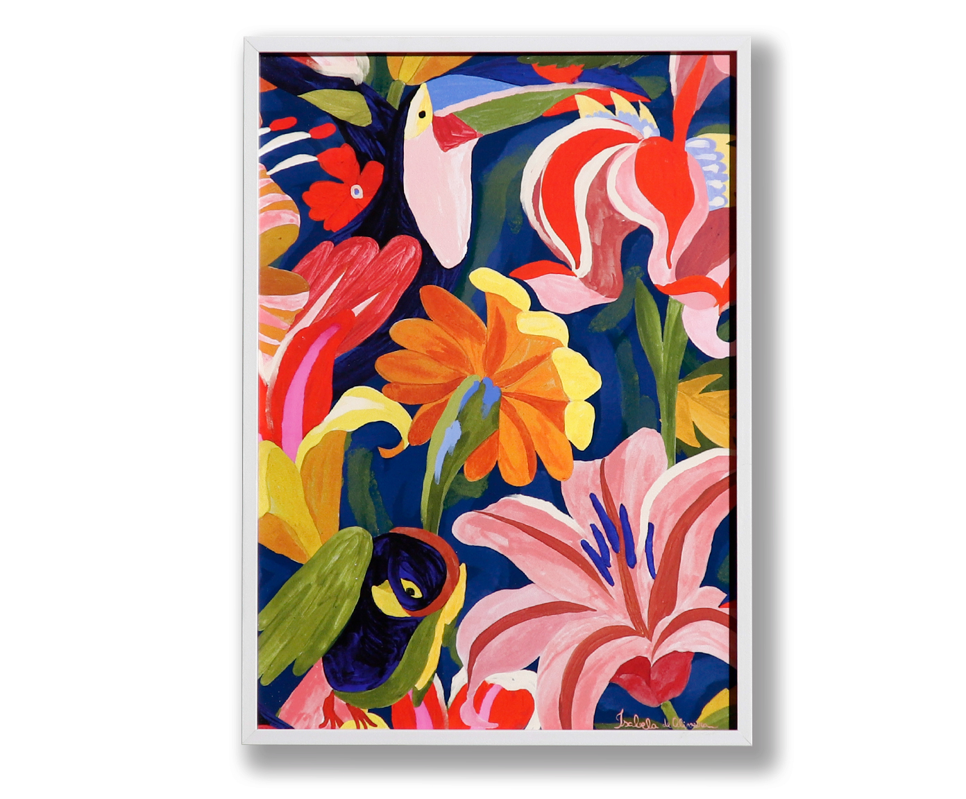 Quadro Decorativo Tucano Floral image number 0