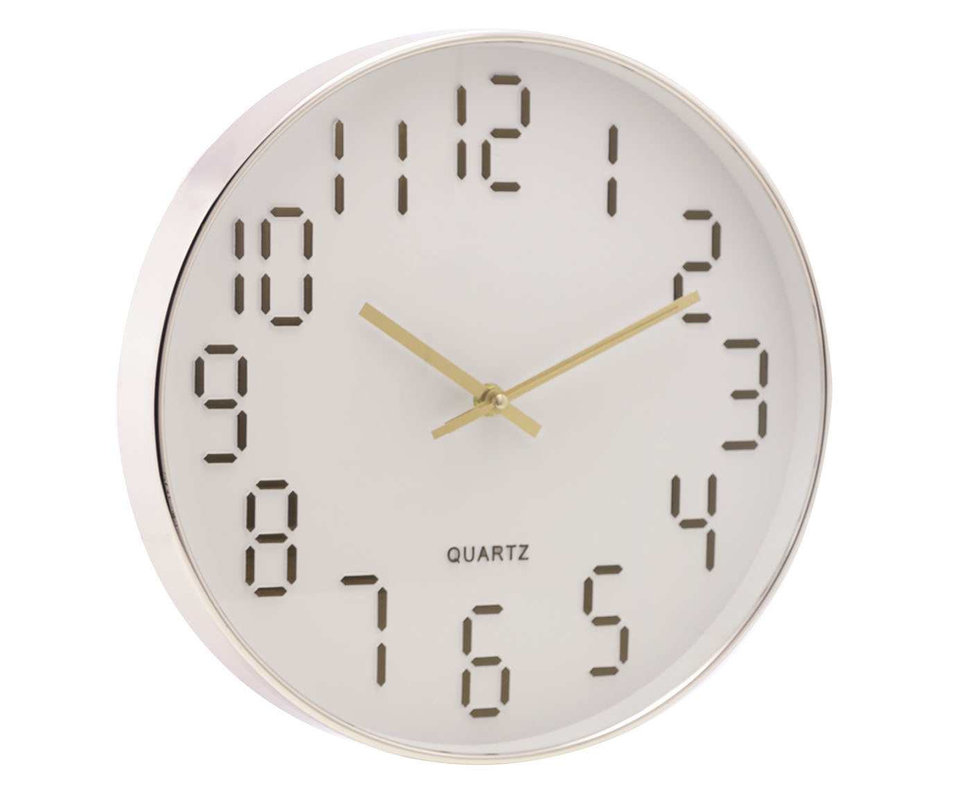 Rel&oacute;gio de Parede Quartz Branco image number 2