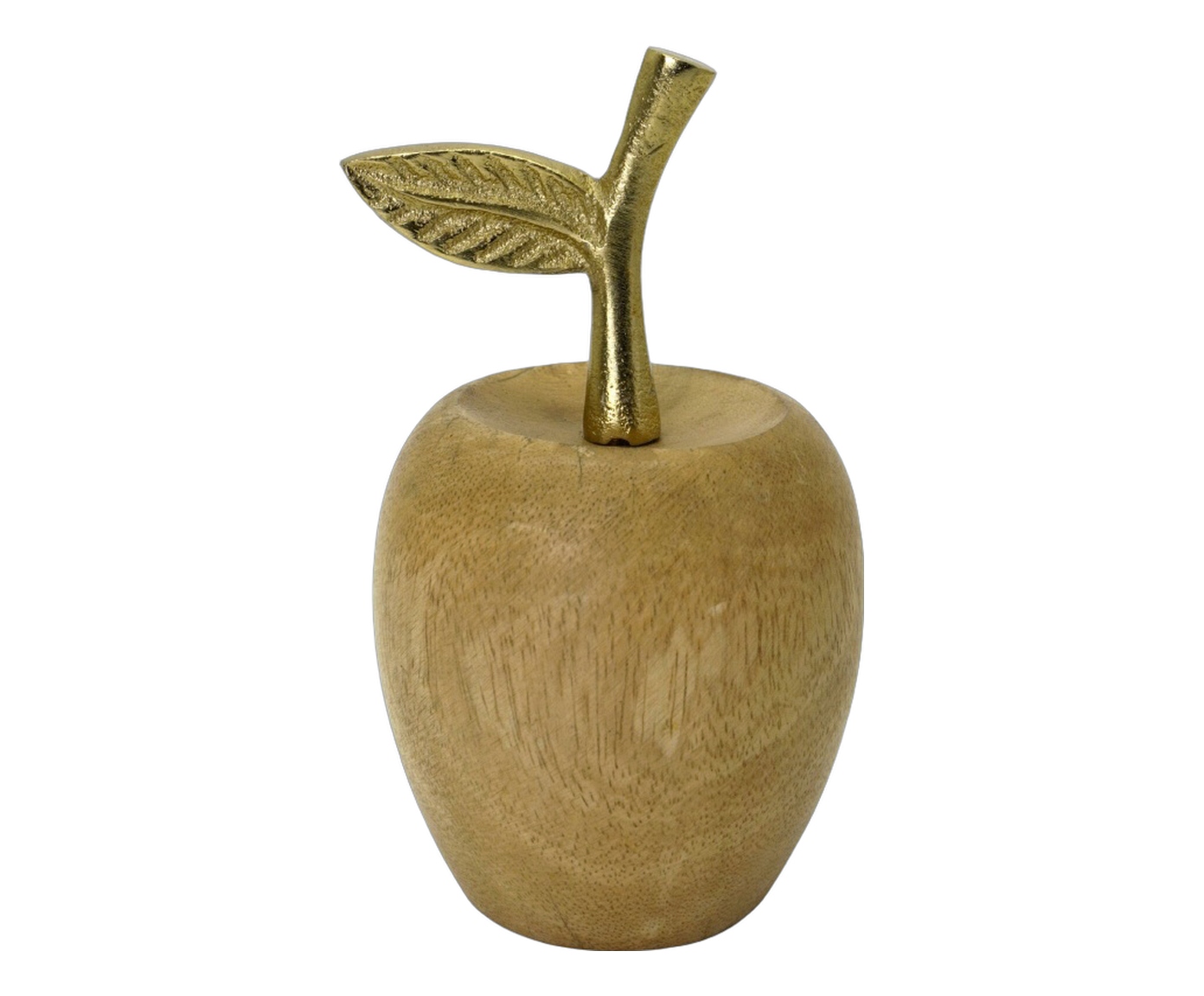 Ma&ccedil;a Decorativa Aurfrut Dourado e Marrom image number 0