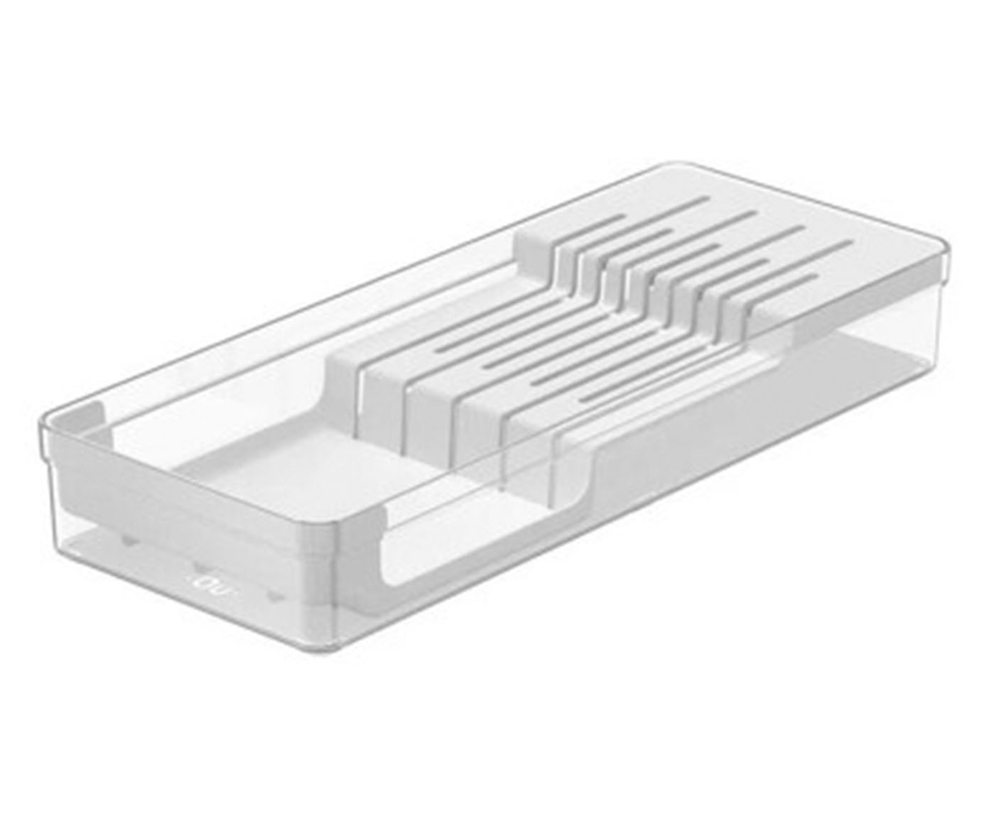 Organizador de Facas Clear - Branco Fechado - image 0