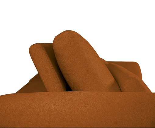 Sof&aacute; Retr&aacute;til Seno I em Boucle Aveludado Terracota image number 6