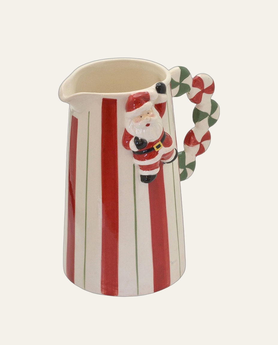 Jarra Natalina em Cer&acirc;mica Papai Noel Balinha - image 0