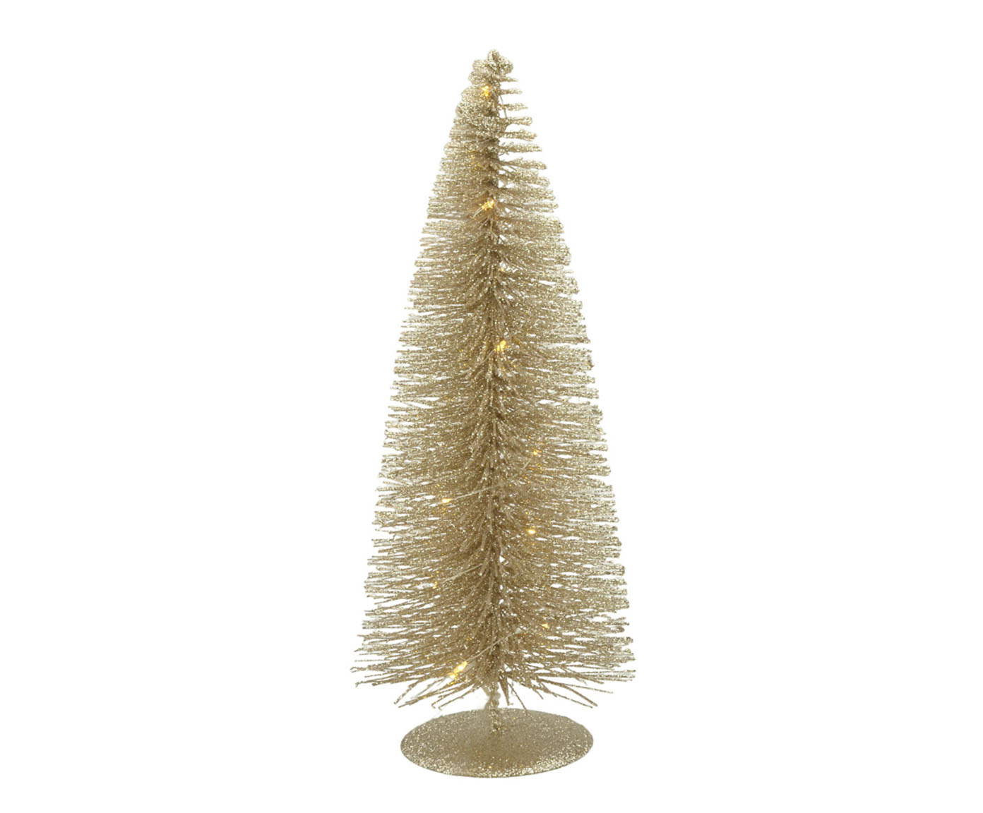 Adorno &Aacute;rvore natalina com Led Dourado - 31,5 cm image number 0
