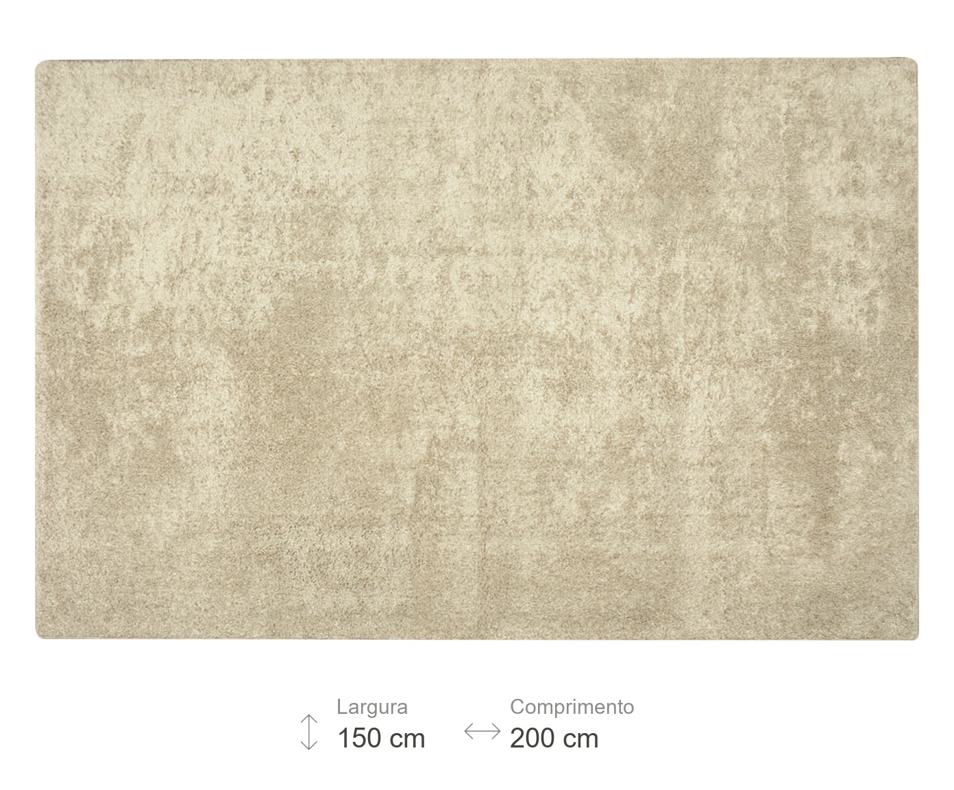 Tapete Shaggy Smooth Mescla Bege image number 5