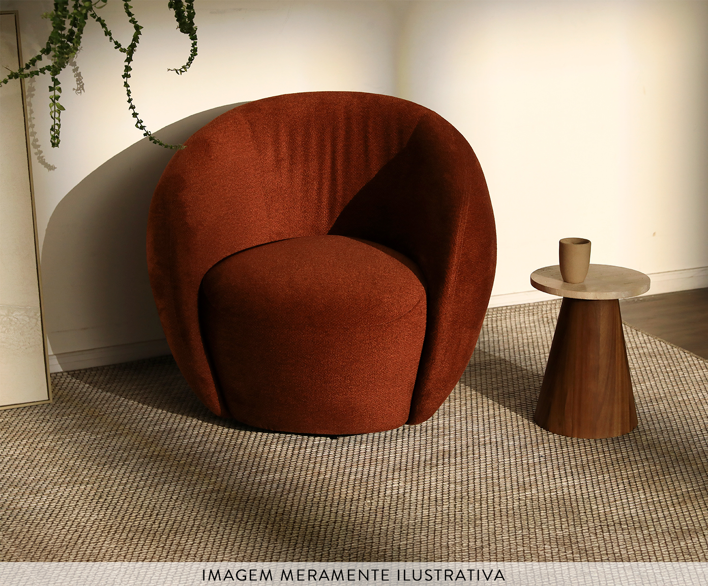 Poltrona Milo Boucle Terracota image number 6