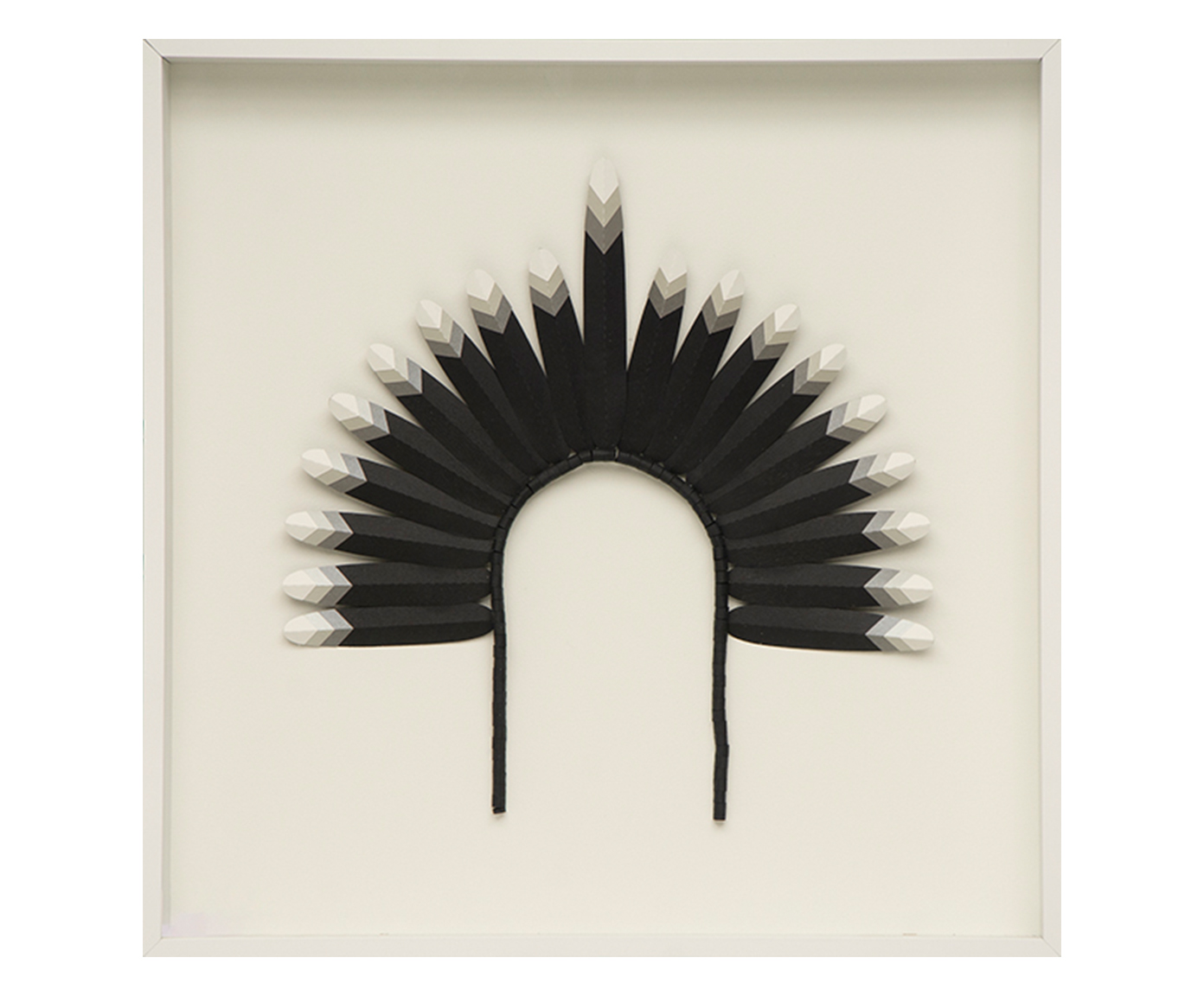 Quadro com Vidro Cocar Preto image number 0