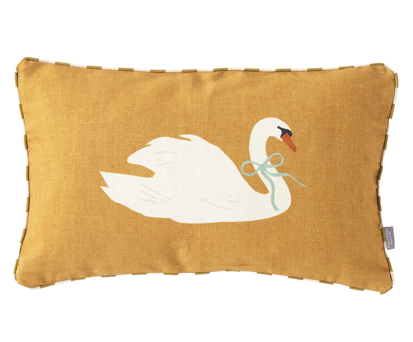 Capa de Almofada Cisne Mostarda - image 0