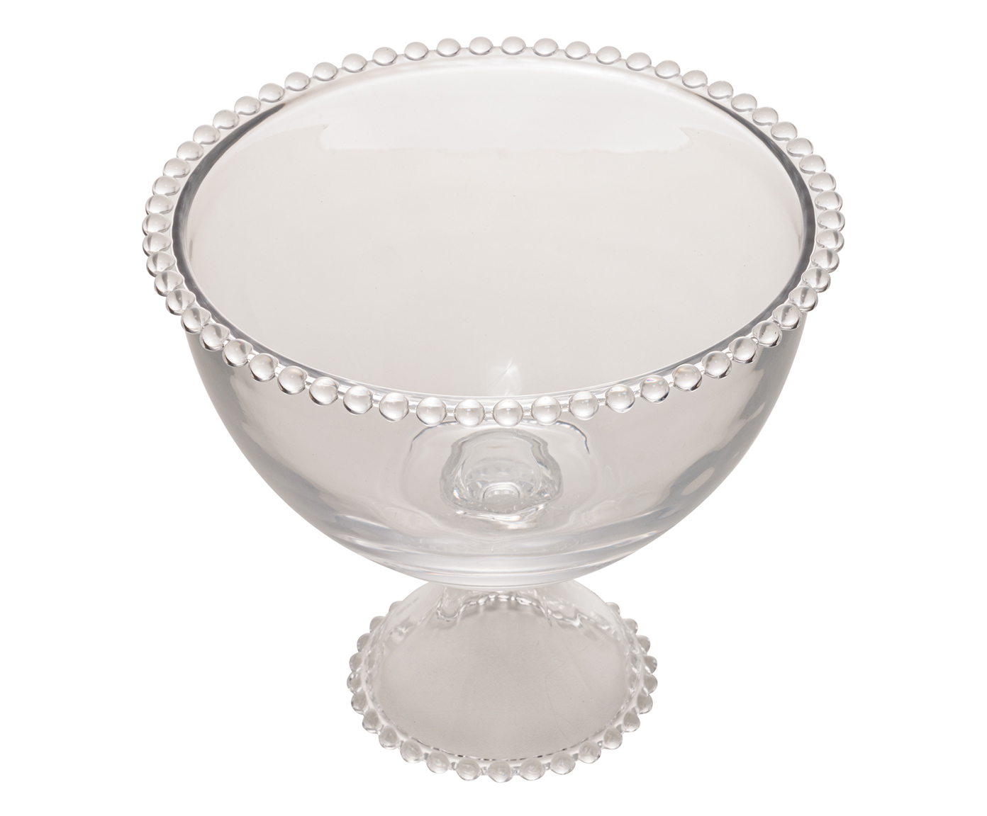 Saladeira com P&eacute; Pearl - Transparente image number 2