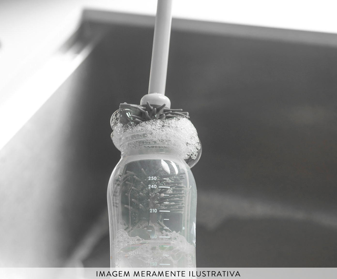Escova de Limpeza em Silicone Flow Bege image number 2