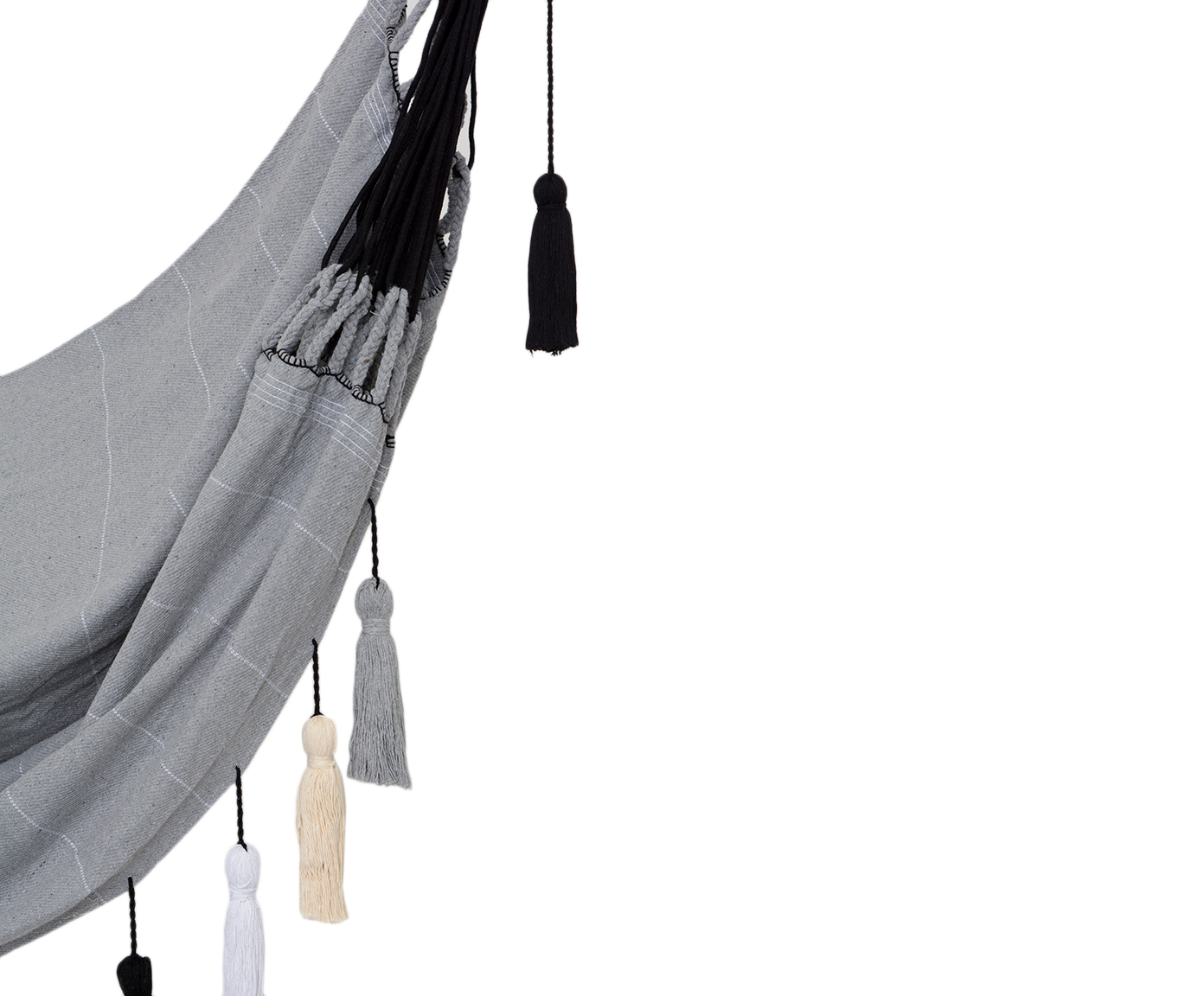 Poltrona Suspensa com Tassel Mar Cinza image number 4