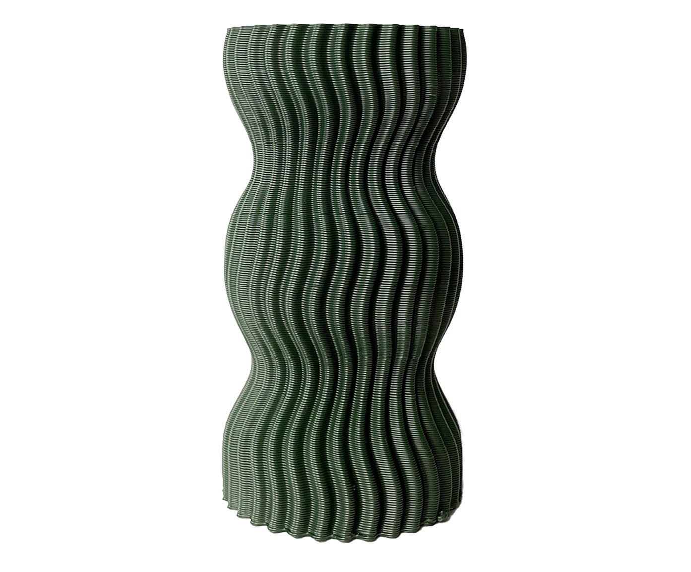 Mini Vaso Onda 3 Verde image number 0