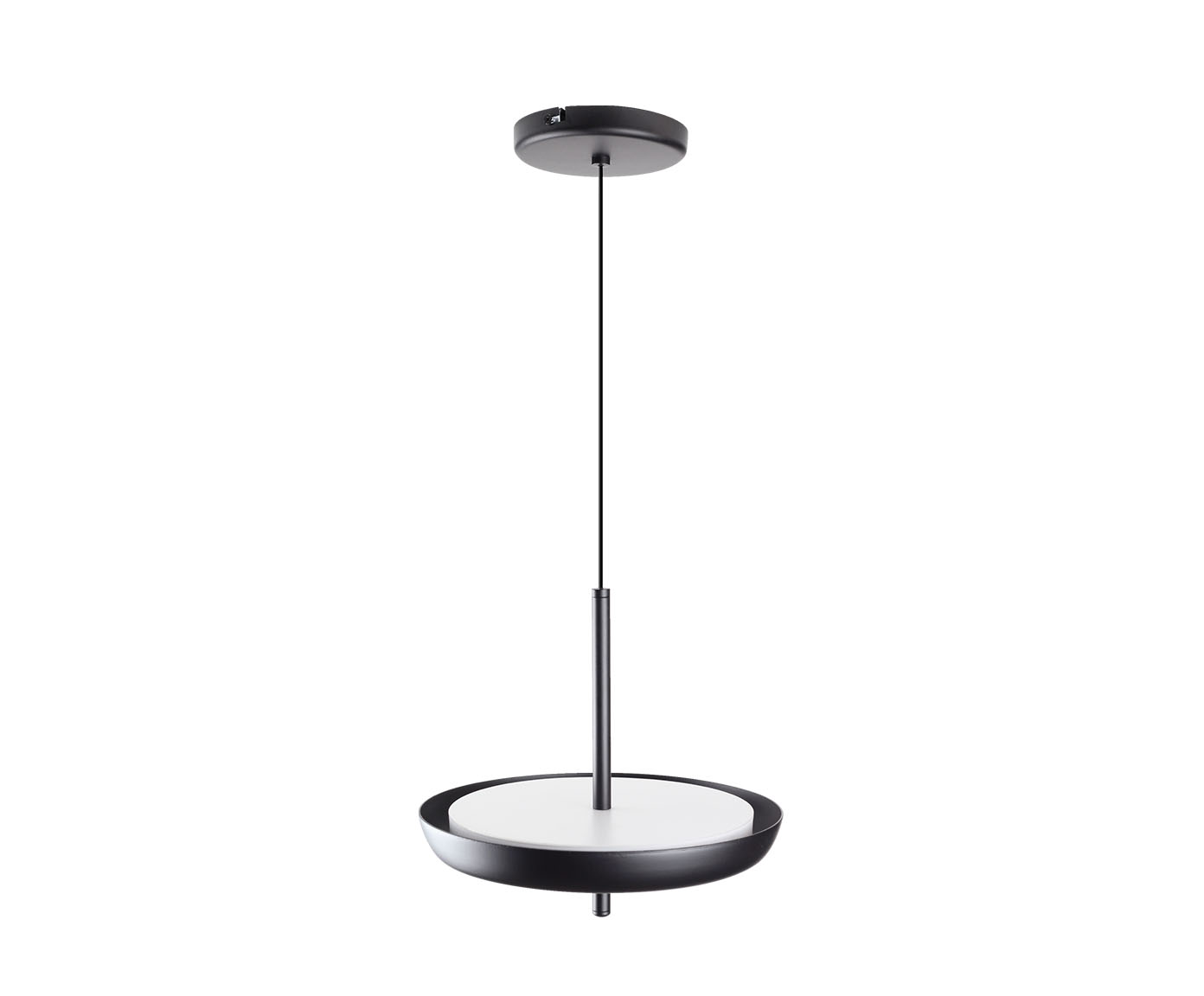 Pendente Dalu Indireto Bivolt I - Preto image number 2