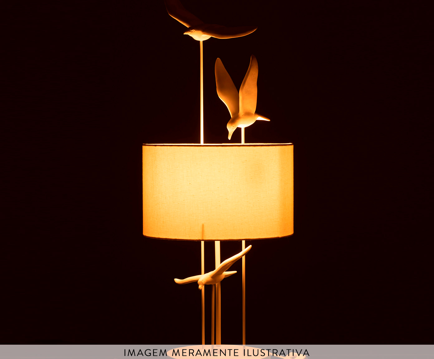 Lumin&aacute;ria de Mesa P&aacute;ssaros Bivolt image number 2