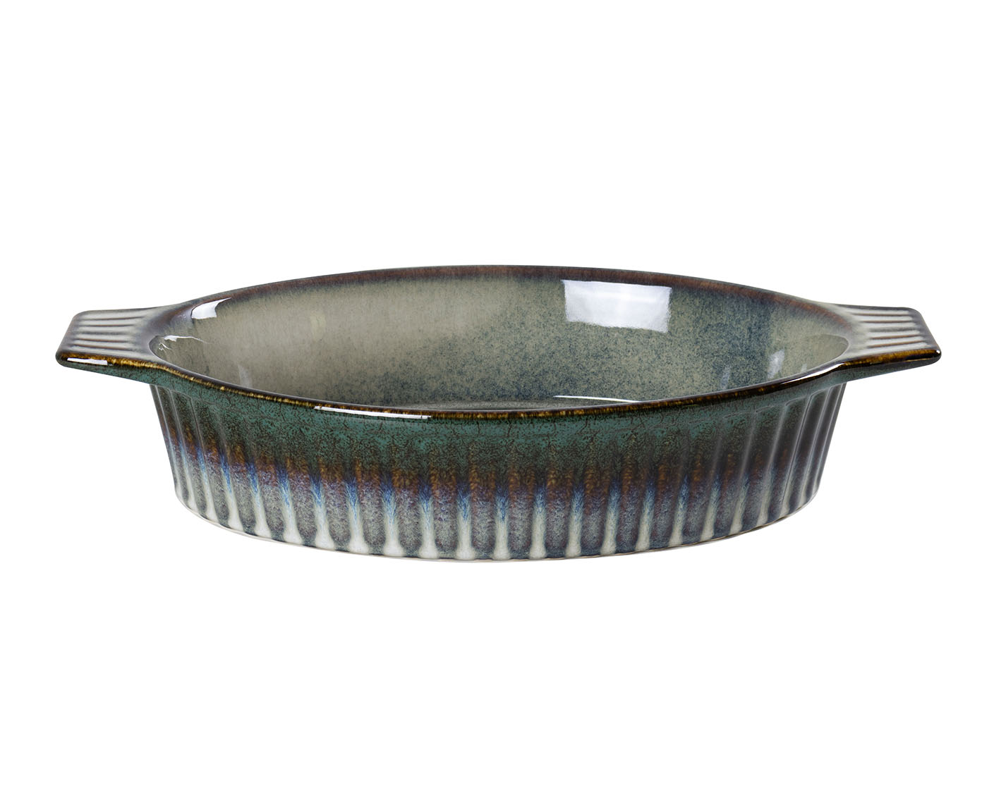 Travessa Oval com Al&ccedil;a Mist Verde Degrade ll - image 0
