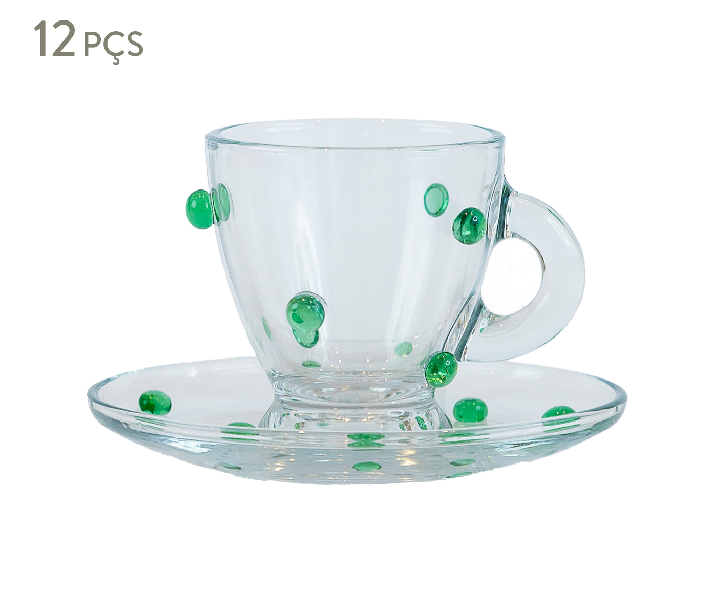 Jogo de X&iacute;caras para Caf&eacute; Gemas Colorida - image 0