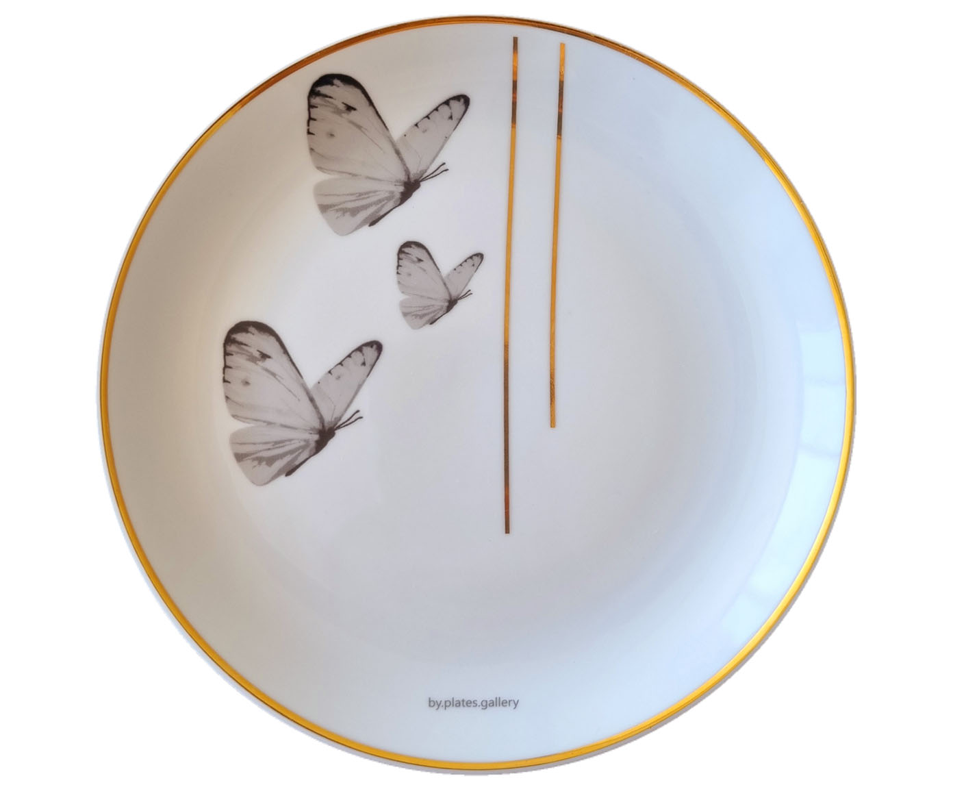 Prato de Porcelana Borboletas - image 0