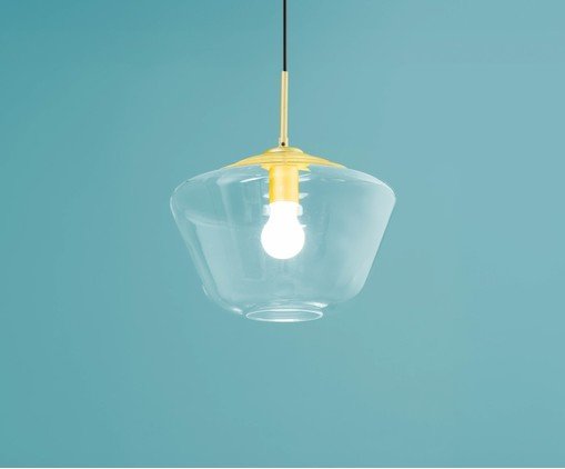 Pendente Palazzo Transparente e Dourado - image 1