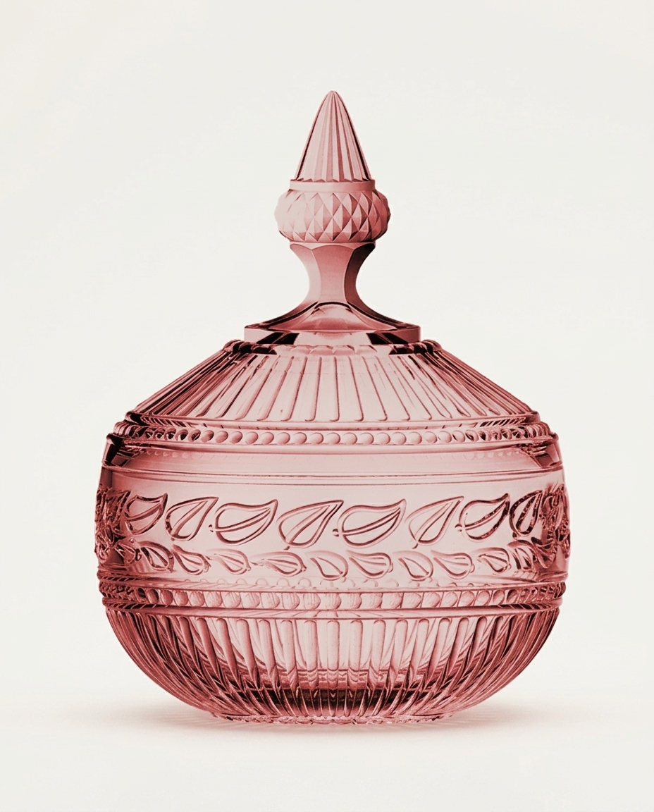 Pote Decorativo em Cristal Republic Rosa - image 1
