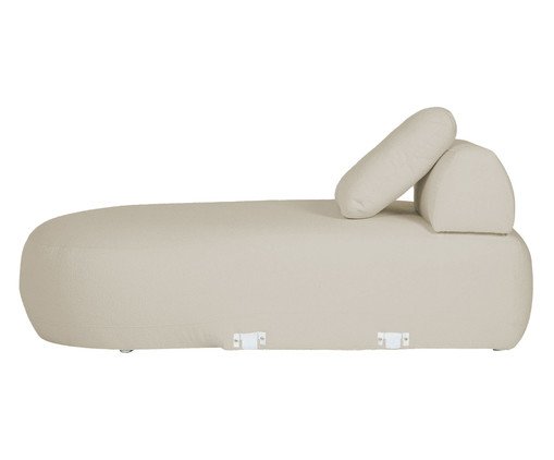 Sof&aacute; M&oacute;dulo Chaise Laguna by Elle - Boucl&ecirc; Bege image number 3