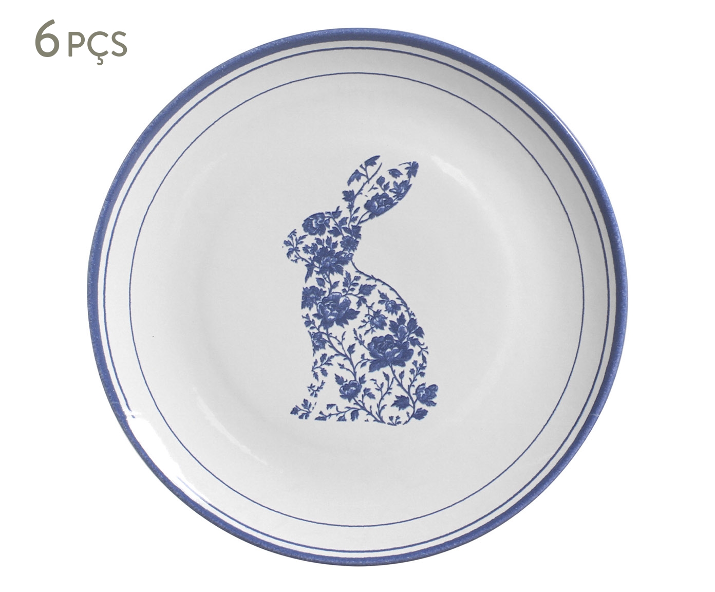 Jogo de Pratos Raso Coup Stoneware Toile image number 0
