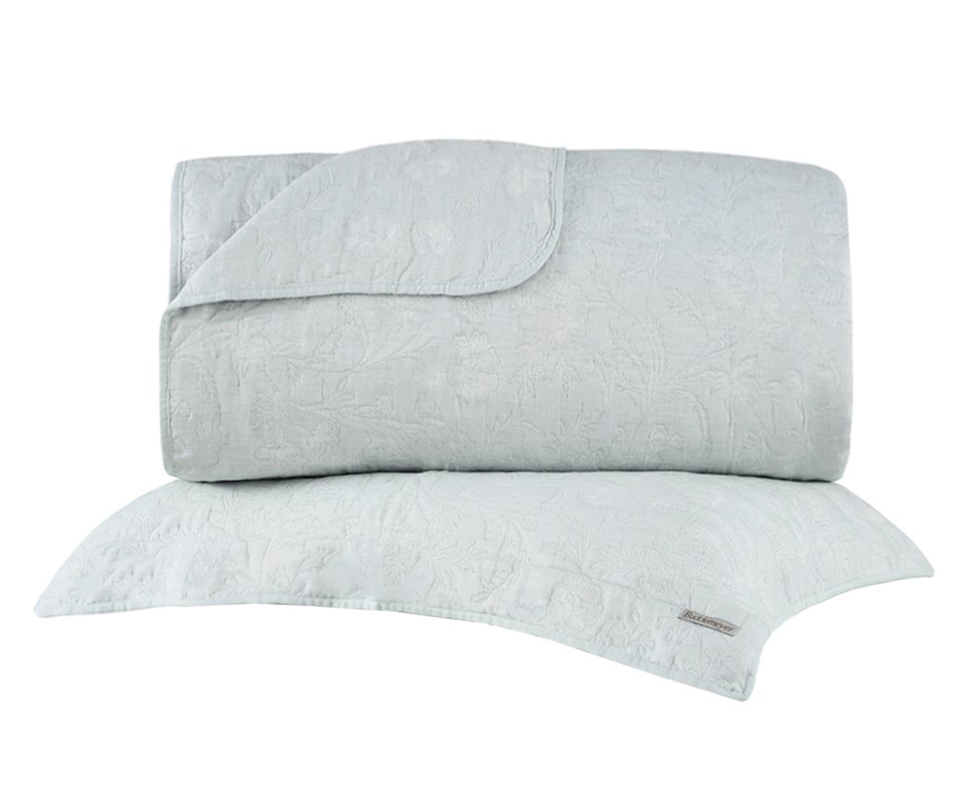 Jogo de Cobre-Leito Hanna Jacquard Verde image number 1
