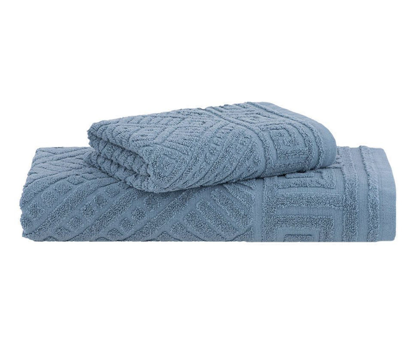 Jogo de Toalha de Banho Olimpo Extra Soft com Cinta Azul - image 0