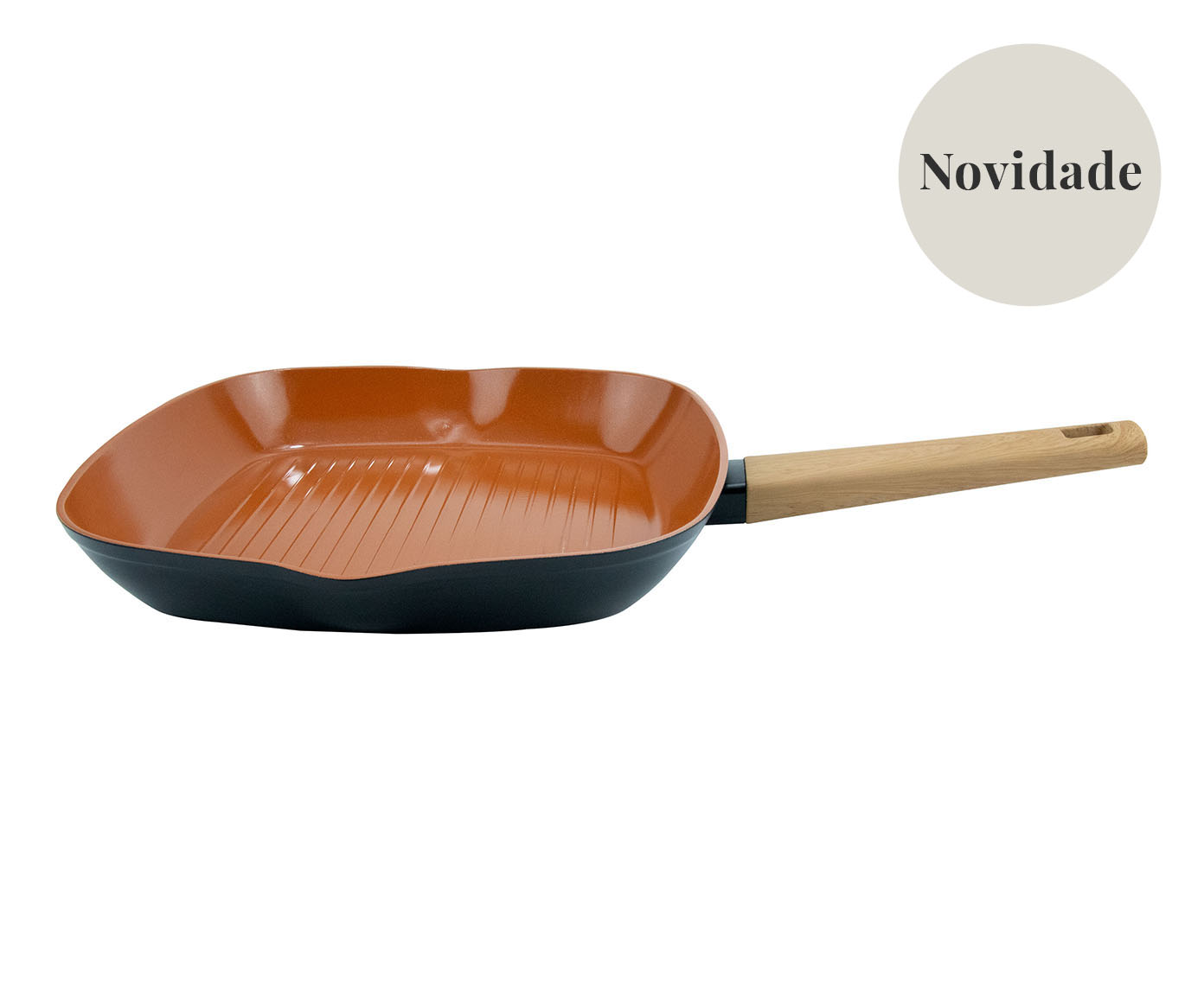 Grill Antiaderente com Revestido Cer&acirc;mico Crivelaro - image 0